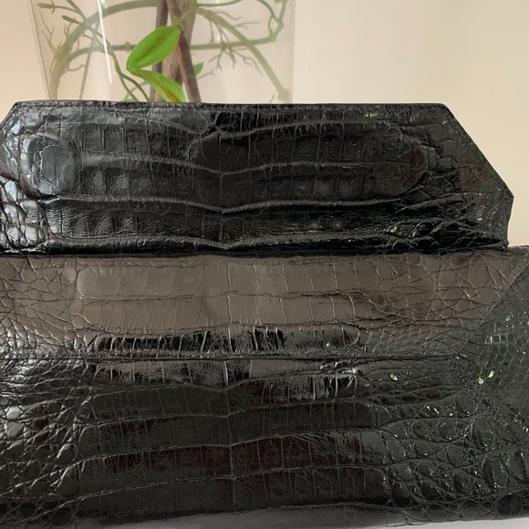 Nancy Gonzales crocodile clutch - Picture 3 of 6
